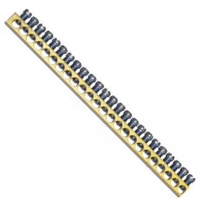 Földelő csavarosléc 16mm2-ig 153x16 63A (1m/szál) 9x6,5mm MKS ( 2020537 )