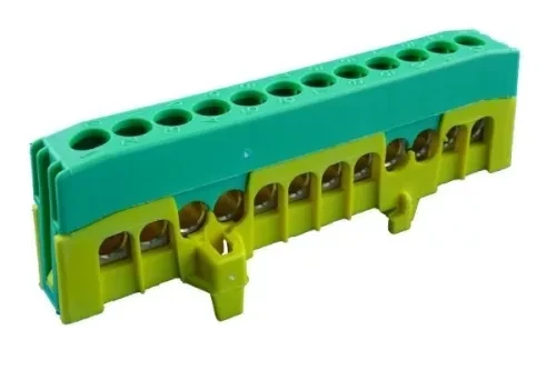 Kalapsínre rögzíthető sorkapocs, 12x16mm2 zöld/sárga PE12-F2 ( 2020270 )